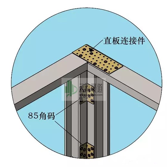 輕鋼龍骨直板連接件